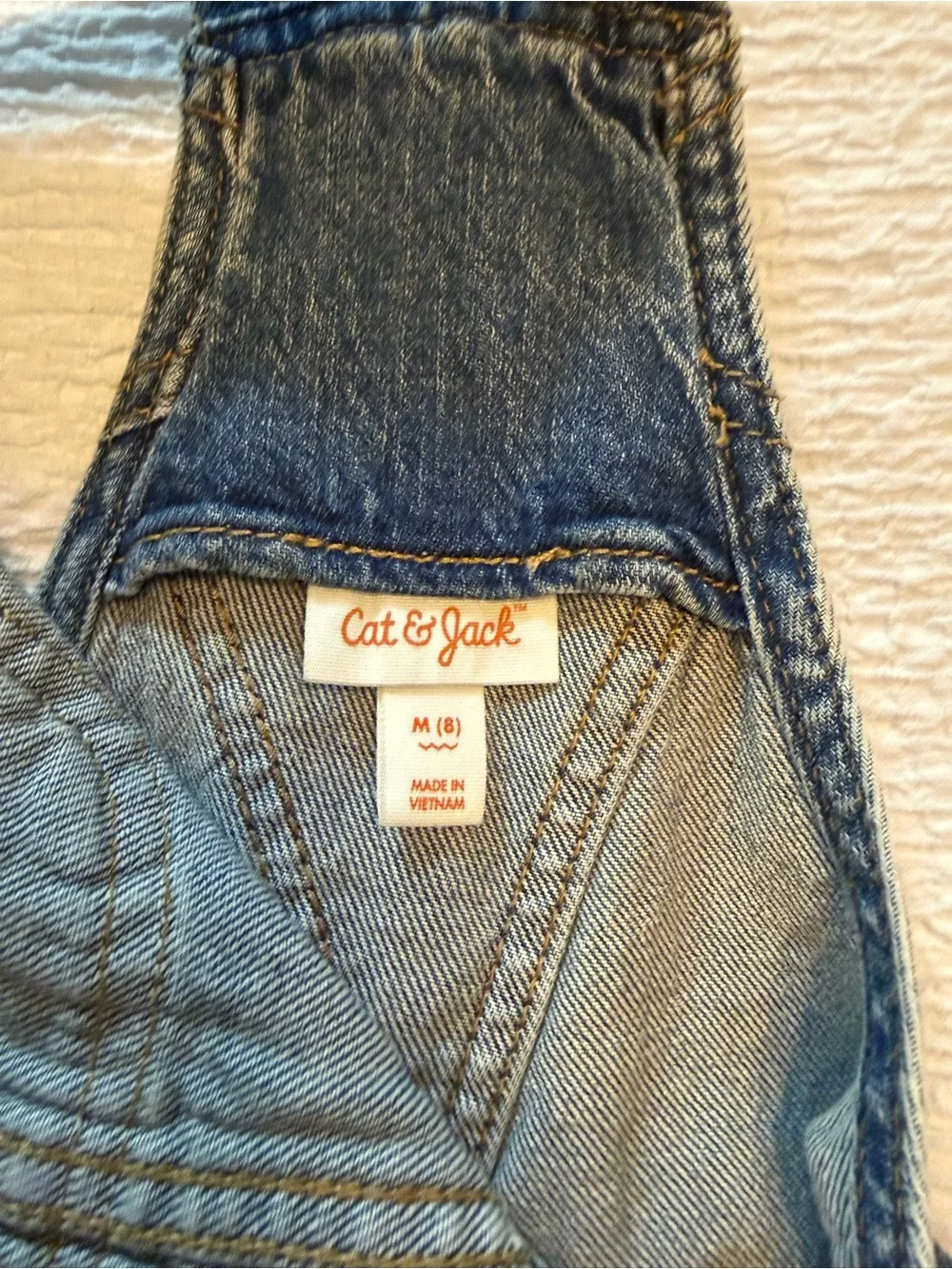 Cat & Jack Blue Denim Short Overalls for Kids